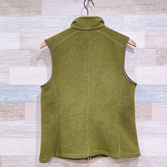 Patagonia Synchilla Fleece Vest Jacket Green Full Zip Outdoor VTG Womens Medium - Picture 3 of 5